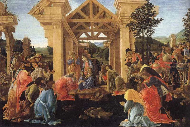 Sandro Botticelli Konungarnas worship Germany oil painting art